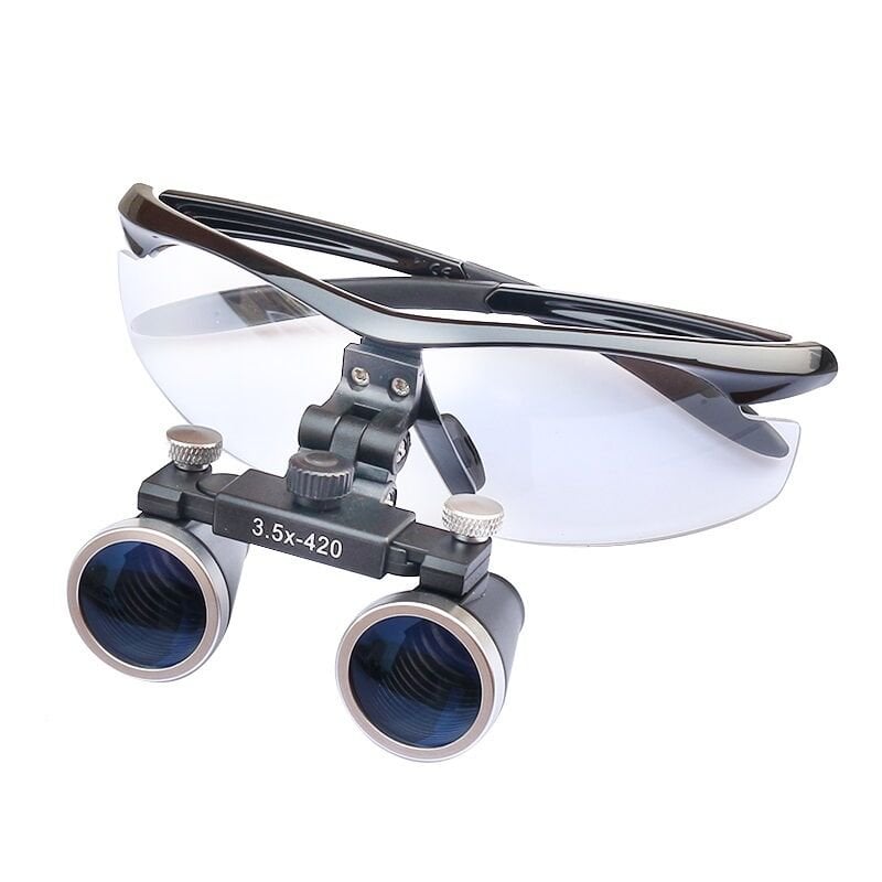 Nikula-3.5x-420mm Diş Cerrahi Gözlük Lens Büyüteç | Taşıma Çantalı