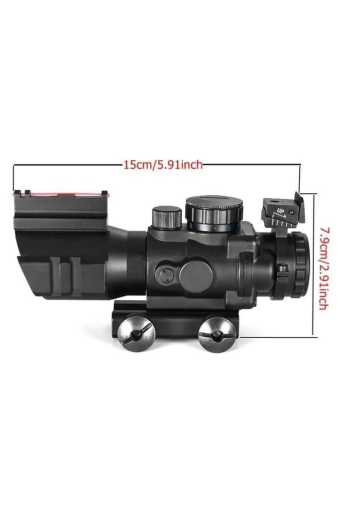 Spike 4X32 Kırmızı Işıklı Tüfek Dürbünü 4x32