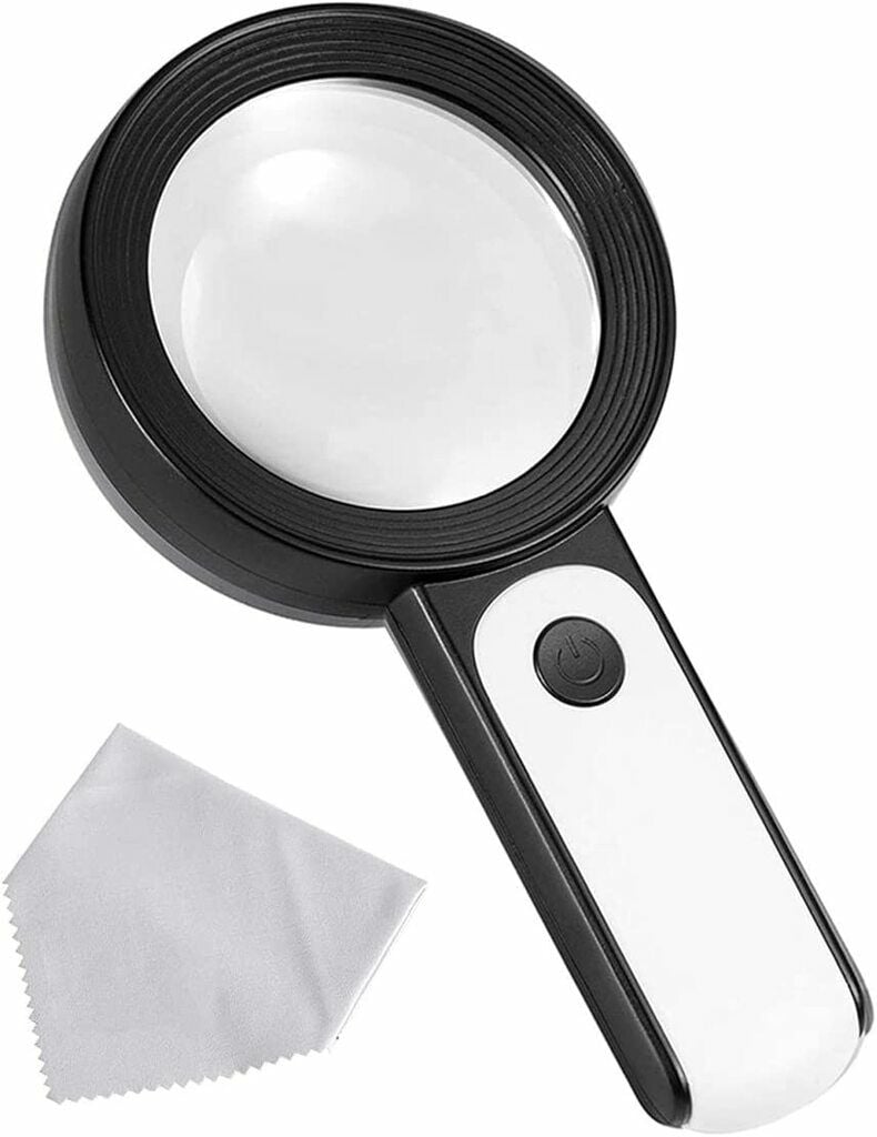 Nikula 30X 12 Işıklı Büyüteç Taşınabilir Çift Katmanlı Optik Cam Okuma Büyüteç 2290-18
