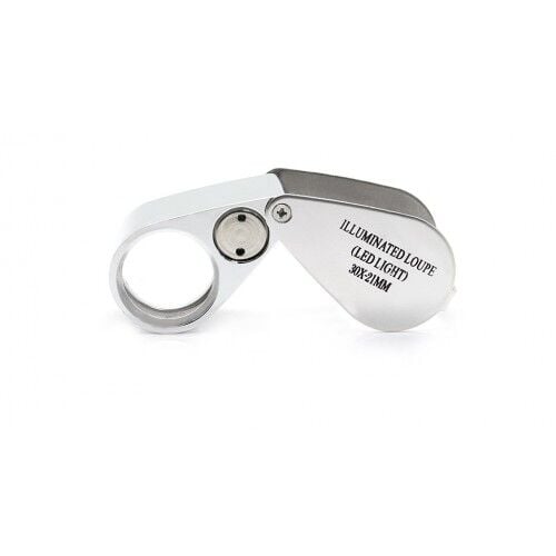 Nikula Metal Gövdeli Işıklı Lup 30x21