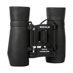 Nikula 60x35 Cepte Taşımalı Kauçuk Kaplamalı Dürbün Siyah