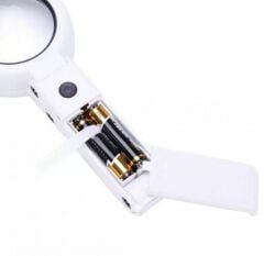 Nikula USB Şarj Edilebilir Katlanabilir 3.5-10x Büyüteç 8 LED'li Masa ve El İçin Taşınabilir Büyüteç FS90RC