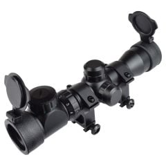 Nikula 2-6x28 Spike Zoomlu Av Tüfeği Dürbünü Tüfek Hedef Çizgili, Çift Işıklı