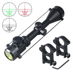 Nikula Spike 3-9x50EG Zoomlu Keskin Nişancı Tüfek Dürbünü Kırmızı, Yeşil Işık Çelik Gövde