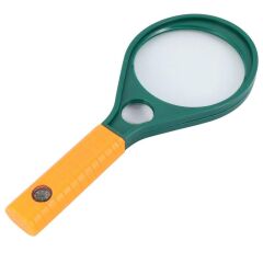 Nikula Optik Cam El Büyüteç | 65 mm Lens | 6X 4X Büyütme | Pusulalı | Çocuklar ve Yetişkinler | MG89075
