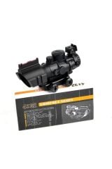 Spike 4X32 Kırmızı Işıklı Tüfek Dürbünü 4x32