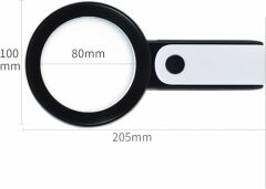 Nikula 30X 12 Işıklı Büyüteç Taşınabilir Çift Katmanlı Optik Cam Okuma Büyüteç 2290-18