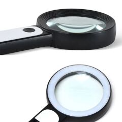 Nikula 30X 12 Işıklı Büyüteç Taşınabilir Çift Katmanlı Optik Cam Okuma Büyüteç 2290-18