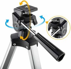 Nikula 400x70mm Açıklıklı Refrakter Teleskop (15x-150x), Telefon Adaptörlü Reflex