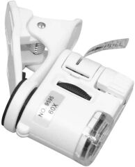 Nikula- 60X Mini Cep Telefonu Için Mandallı Mikroskop Uv Ledli Büyüteç Model AL2431