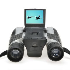 Nikula 12x32 Zoom Dijital Dürbün Teleskop Kamera 5MP CMOS Sensör 2.0 İnç TFT Ekran Full HD 1080P DVR Fotoğraf ve Video Kayıt USB Dürbün