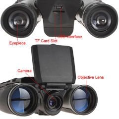 Nikula 12x32 Zoom Dijital Dürbün Teleskop Kamera 5MP CMOS Sensör 2.0 İnç TFT Ekran Full HD 1080P DVR Fotoğraf ve Video Kayıt USB Dürbün