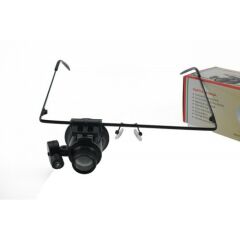 Nikula Gözlük Model 20x Büyütmeli, 16mm Optik Lensli, LED Işıklı Monoküler Büyüteç