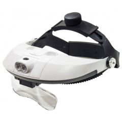 Nikula 81001H Başlık Tipi Işıklı Büyüteç - 5 Değiştirilebilir Mercek, LED Işıklı, Ayarlanabilir