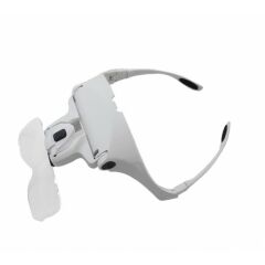 Nikula 5 Lensli 1.0x-3.5x Büyütmeli, 2 Led Işıklı Ayarlanabilir Gözlük Büyüteç - Model 9892B2