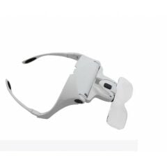 Nikula 5 Lensli 1.0x-3.5x Büyütmeli, 2 Led Işıklı Ayarlanabilir Gözlük Büyüteç - Model 9892B2
