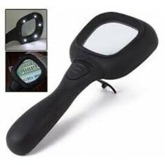 Nikula 60 mm 6 LED li ve Mor Işıklı Büyüteç - Sahte Para Kontrolü İçin Uygun