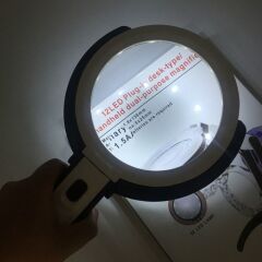 Nikula 2x-5x 120 mm 10 Ledli Masaüstü Katlanabilir Büyüteç - El ve Masa Kullanımına Uygun