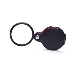 Nikula 5x 60mm Cam Optik Lens Katlanabilir Deri Kaplamalı Cep Büyüteç XX1051 - Şık ve Dayanıklı Tasarım