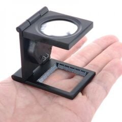 Nikula 8x - 25x25 mm Full Çelik Kaplı Katlamalı Büyüteç (TH-9005B)
