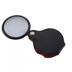 Nikula 10x 35mm Mini Katlanabilir Deri Kaplamalı Cep Büyüteç - Kompakt ve Güçlü Optik Lens
