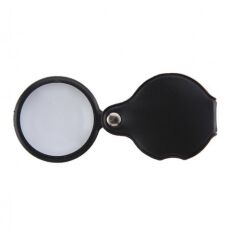 Nikula 10x 35mm Mini Katlanabilir Deri Kaplamalı Cep Büyüteç - Kompakt ve Güçlü Optik Lens