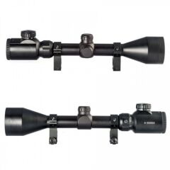 Nikula 3-9x50 Zoomlu Keskin Nişancı Dürbünü Çift Işık Kırmızı ve Yeşil Kaynaklı - Hassas Atışlar İçin Güçlü Optik Performans