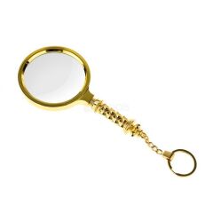 Nikula 5x90mm Tüm Metal Altın Renkli Büyüteç - Dayanıklı ve Şık Tasarım