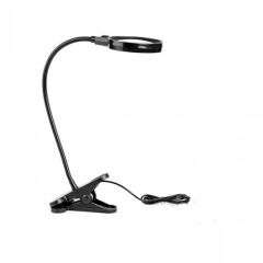 Nikula 12 Led Clipslı Işıklı Büyüteç - Masa ve Çalışma Lambası