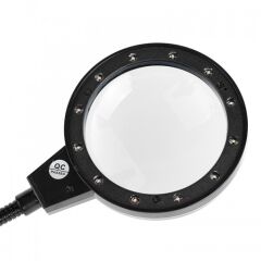 Nikula 12 Led Clipslı Işıklı Büyüteç - Masa ve Çalışma Lambası