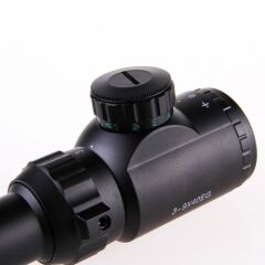 Nikula 3-9x40 Zoomlu Çift Işıklı Av Tüfeği Dürbünü Silah Montaj Kelepçeli
