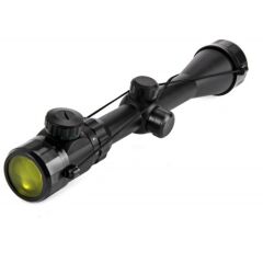 Nikula 3-9x40 Zoomlu Çift Işıklı Av Tüfeği Dürbünü Silah Montaj Kelepçeli