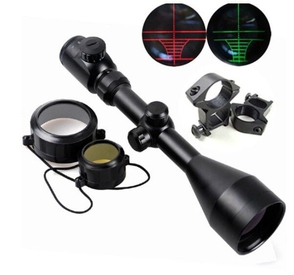 Nikula 3-9x56eg Yüksek Kaliteli Çift Işık Kırmızı, Yeşil Kaynaklı Avcılık Süper Tüfek Dürbünü
