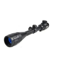 Nikula 4-12x40 Aoeg Tüfek Dürbünü Mil Dot Kırmızı - Yeşil Lens Koruyucu