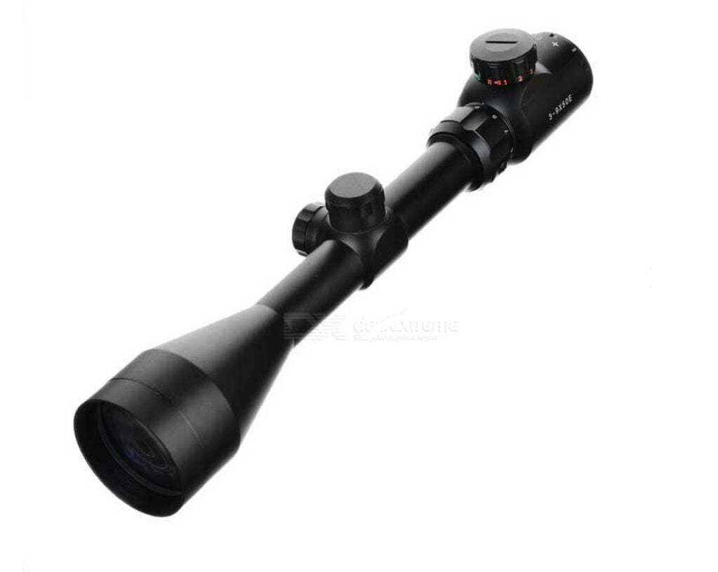 Nikula 3-9x50E Yüksek Kaliteli Çift Işık Kırmızı, Yeşil Kaynaklı Avcılık Tüfek Dürbünü