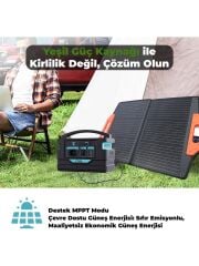 Bix PS300K 300000MAH 1110WH 1000W AC Priz 3*Usb-A 100W Type-C Giriş ve Çıkış Özellikli Hızlı Şarj Teknolojili Taşınabilir Şarj Cihazı Power Station Güç İstasyonu