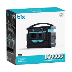 Bix PS140K 140000mAh 518Wh 500W AC Priz, 3*USB-A Taşınabilir Şarj Cihazı, SOS Destekli Led Işık, Kamp için ideal Power Station Güç İstasyonu