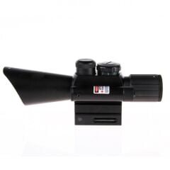 Nikula 4x30 Tüfek Dürbünü Çift Işıklı Lazerli M7