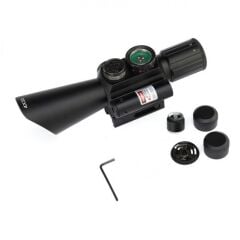 Nikula 4x30 Tüfek Dürbünü Çift Işıklı Lazerli M7