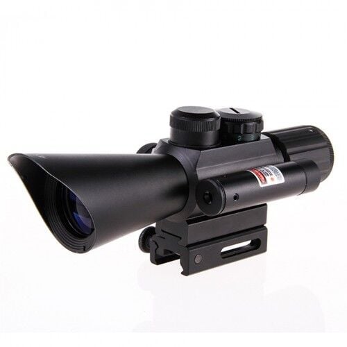 Nikula 4x30 Tüfek Dürbünü Çift Işıklı Lazerli M7