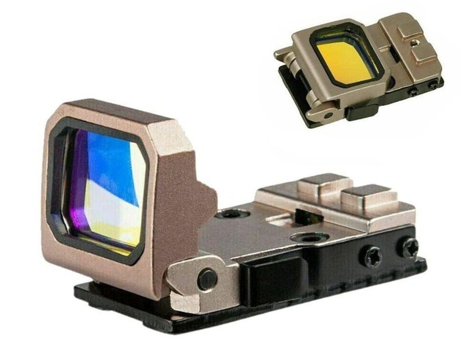 Vism Flipdot Reflex M2 Red Dot Sight - Katlanabilir Optik, Tabanca için 22mm Reflex Nişangâh Acik Asgari