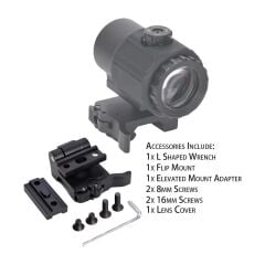 Nikula 558-G43 XPS2 Hedef İşaretleyici Red Dot - Holografik Nişangâh, 5x Büyütmeli Set Siyah Renk