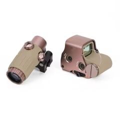 Nikula 558-G43 XPS2 Hedef İşaretleyici Red Dot - Holografik Nişangâh, 5x Büyütmeli Set Çöl Rengi