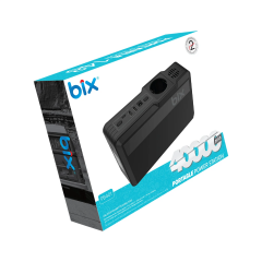Bix PB401 40000mAh 230V 100W İnverter Powerbank 2*USB 1*Type-C PD Çıkışlı LED Işıklı Şarj İstasyonu