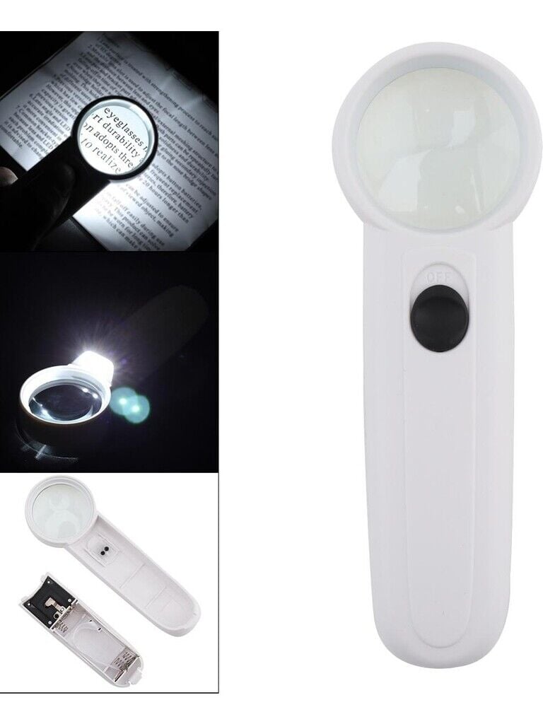 Nikula 15X Çok Fonksiyonlu 2 LED Işıklı Taşınabilir El Büyüteç