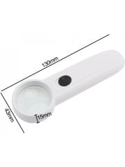 Nikula 15X Çok Fonksiyonlu 2 LED Işıklı Taşınabilir El Büyüteç