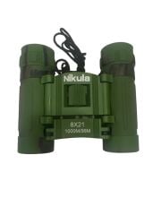 Nikula 8x21 Dürbün Kamuflaj  Av Dürbünü 56m/1000m Kauçuk Kaplama