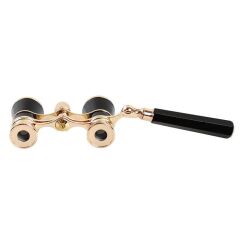 Tiyatro / Opera Dürbünü 3x25 - Prinç Metal Kaplamalı - Retro - Siyah